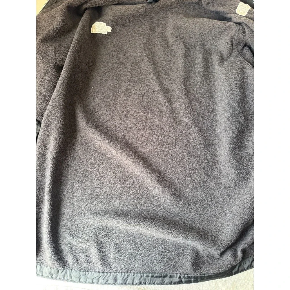 The North Face Mens XL Tall Fleece Jacket Gray Full Zip Outdoor Hiking TNF